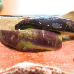 じき 宮ざわ - 25年8月　漬物　賀茂茄子