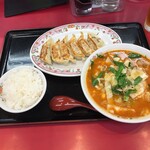 Gyouza No Oushou - 豚辛ラーメン フェアＢセット+餃子3個