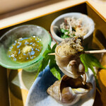 天冨良 銀座 よこ田 - 白つぶ貝を食べます♡ﾊｲｯ!(´∩ω・`*)っ(´□`*)ｱｰﾝ