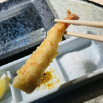 天冨良 銀座 よこ田 - レモン汁でいただきます