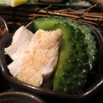 輪だち - ゴーヤのユッケ。