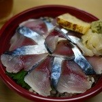 魚天 - 〆サバ丼(５００円)(具大盛り１００円増)