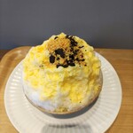 リングカフェ - 小豆カスタードかき氷(小豆なし)