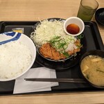 松屋 - 鬼おろしポン酢ロースかつ定食(500円)
