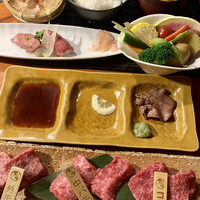 飛騨牛一頭家 馬喰一代 岐阜神田 - 馬喰ランチ〈炭火焼〉