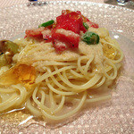 小さなホテル風小僧 - 料理写真:トマトとオクラの冷製パスタ
