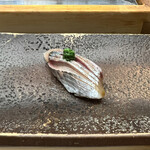 すし匠 - 鯵のにぎり