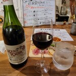 Italian Bar ANCORA - グラスワインの赤。オススメにあったマウントロジャーってものを。