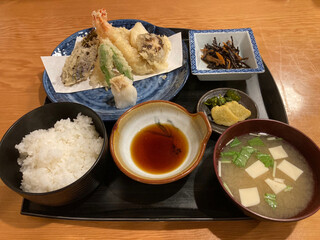 Kubota - 天ぷら定食。値段は確か1,800円かと。