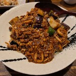 らーめん はせ川 - 茄子とキノコのジャージャーめん