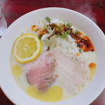 鶏料理 慶 - 冷たい豆乳らぁ麺　800円（夏季限定）