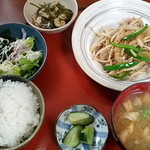 ひかりや - 豚肉とモヤシのショウガ炒め（日替わり定食650円）