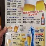 石和健康ランド - メニュー(BEER)