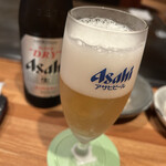 ステーキハウス江並 - ビールで乾杯‼️