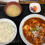 丸長 - マーボー豆腐定食（5辛）