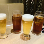 牛兵衛 草庵 - ［ランチコース］ビール、［ぐるなびクーポン］ウーロン茶