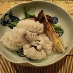 日本料理 とくを - 鱧と松茸。