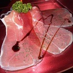 バー アウル - 生ハム注文。