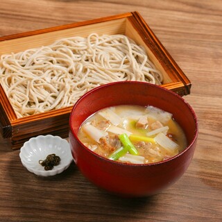 【濃厚鴨出汁せいろ】濃厚鴨汁の蕎麦で〆る