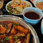 中華料理 東王 - ランチメニュー　麻婆茄子定食