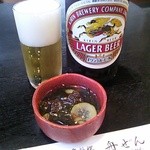 舟ぜん - 突出しのもずく＆ワカメ酢