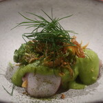 IZA - 人肌タコとグリーンピースアップ