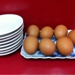 丸高中華そば 神戸二宮 - カウンターにある「玉」¥50-