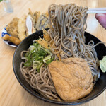 串の幸 - 天ぷら冷やしたぬきそば 1000円
大盛 +100円