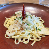 AWkitchen figlia 渋谷スクランブルスクエア - 京筍とアンチョビのペペロンチーノ（キターラ）