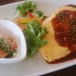 イタリアンベジタブルとパンチェッタの奥久慈卵オムレツプレート（ビュッフェ込）…980円