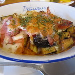 なすとトマトのチーズ焼き