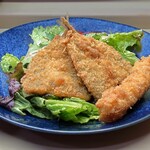 家庭料理 小川 - フライ盛り合わせ