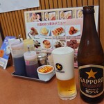 中華厨房　ゆうえん - 中瓶ビール616円