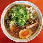 ラーメン ととち丸 - 湖国ブラック、真上から！