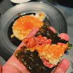 焼肉ホルモン 風土. - ネギ塩和牛カルパッチョ