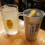 ふく助 - ・「こだわり酒場のレモンサワー(¥410)」、「レモネードサワー(¥360)」