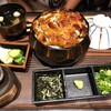 Unashou - ひつまぶし二段！ご飯大盛り！いつも少食な息子が唯一腹一杯食べるメニュー！ご飯と鰻の一段目が溢れ出ているボリューム！