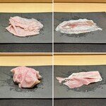 パルコ フィエラ - 北島豚のモルタデッラ、ニョッコフリット＆モルタデッラ、鹿児島の黒豚（サドルバック？）パンチェッタ、プロシュートコット