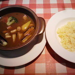 銀座フランス屋 - お豆と野菜のスパイシースープカレー