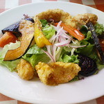銀座フランス屋 - 魚介と野菜のフリット サラダ仕立て スイートチリソース