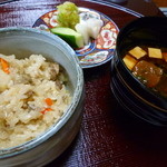 早蕨 - 【５２５０円コース（ご飯・赤出汁・香の物）】