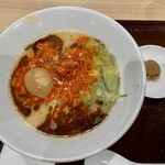 一風堂 - 極からか麺、煮玉子トッピング