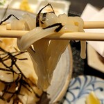 うどん家 こむぎ - 細麺です。