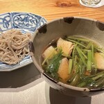 割鮮 入たに - 【 さえずりつけそば 】