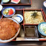 かね久 - ソースかつ丼セット。1130円