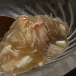 土家 - 25年8月　冬瓜、焼き茄子、糸瓜、蟹餡かけ