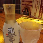 稲田堤 肉流通センター - 日本酒白鶴生貯蔵酒一合549円がハッピーアワーで219円→かと思いきや対象外で549円のまま