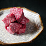 焼肉 長介 - 和牛ヒレサイコロステーキ