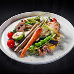 焼肉 長介 - 糸島産 焼き野菜盛り合わせ