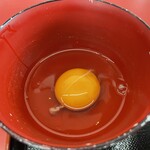 ラーメン もっけだの - 『朝食セット(ラーメン)』の『生卵』